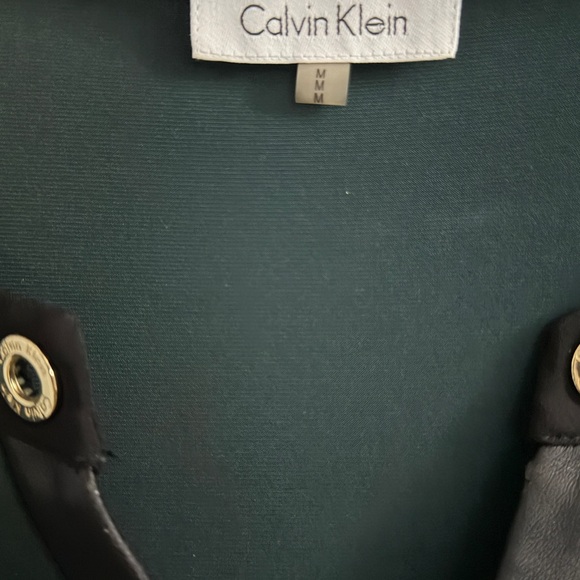 Calvin Klein Dark Green Top with Black Details - Picture 2 of 2
